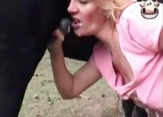 Cumshot compilation, bestiality edition