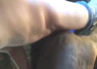 Big mare pussy makes this farmer so happy