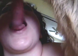 Cock sucker is going to love that dog's boner