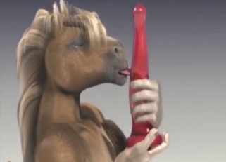 Horse shows what it's got in a hot porn movie