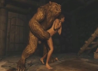 Fucking with a bear that looks ready for gape